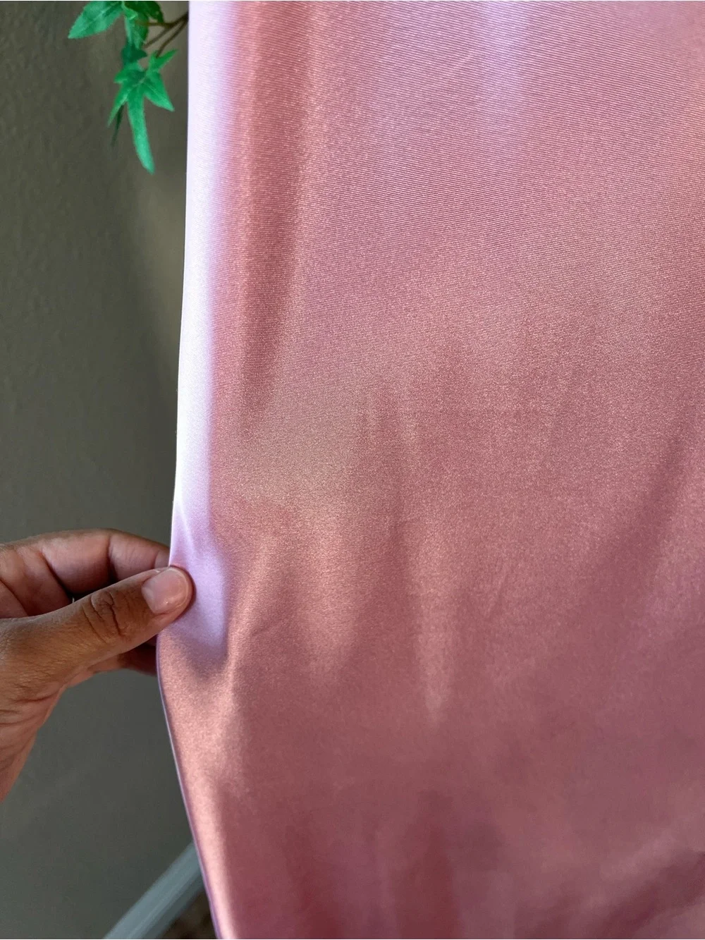 Bebe Pink Satin Cowl Neck Slip Midi Dress Small